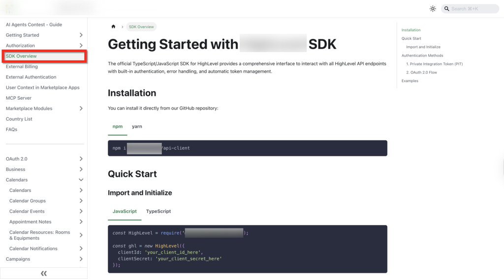 OAuth 2.0 lifecycle management with the TypeScript JavaScript SDK